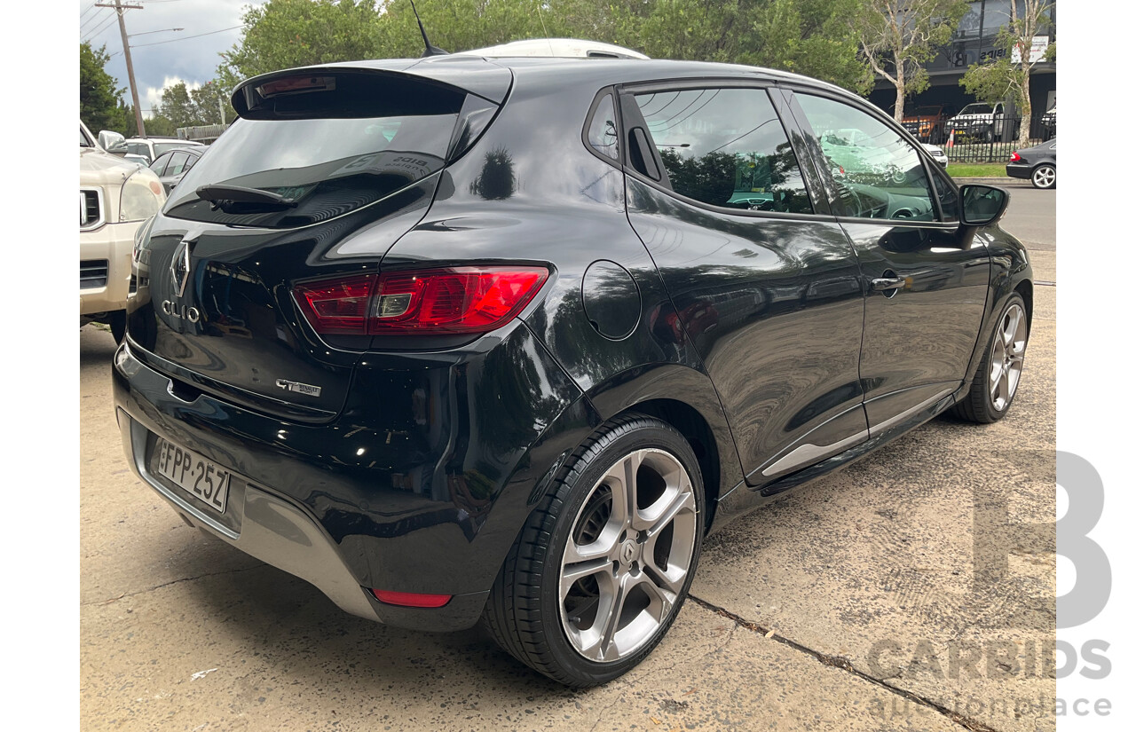 2/2015 Renault Clio GT X98 5d Hatchback Black 1.2L