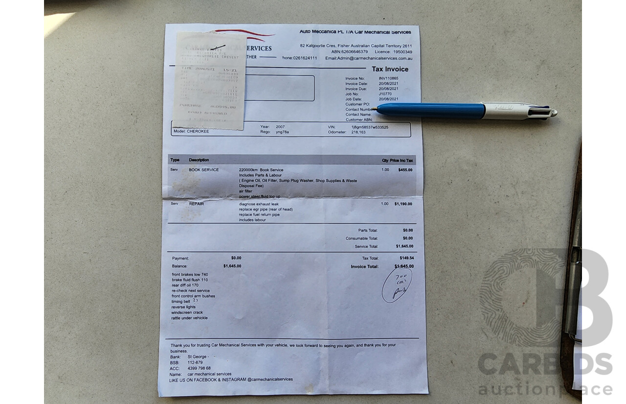 2/2007 Jeep Cherokee Limited (4x4) KJ MY05 UPGRADE II 4d Wagon Gold 2.8L