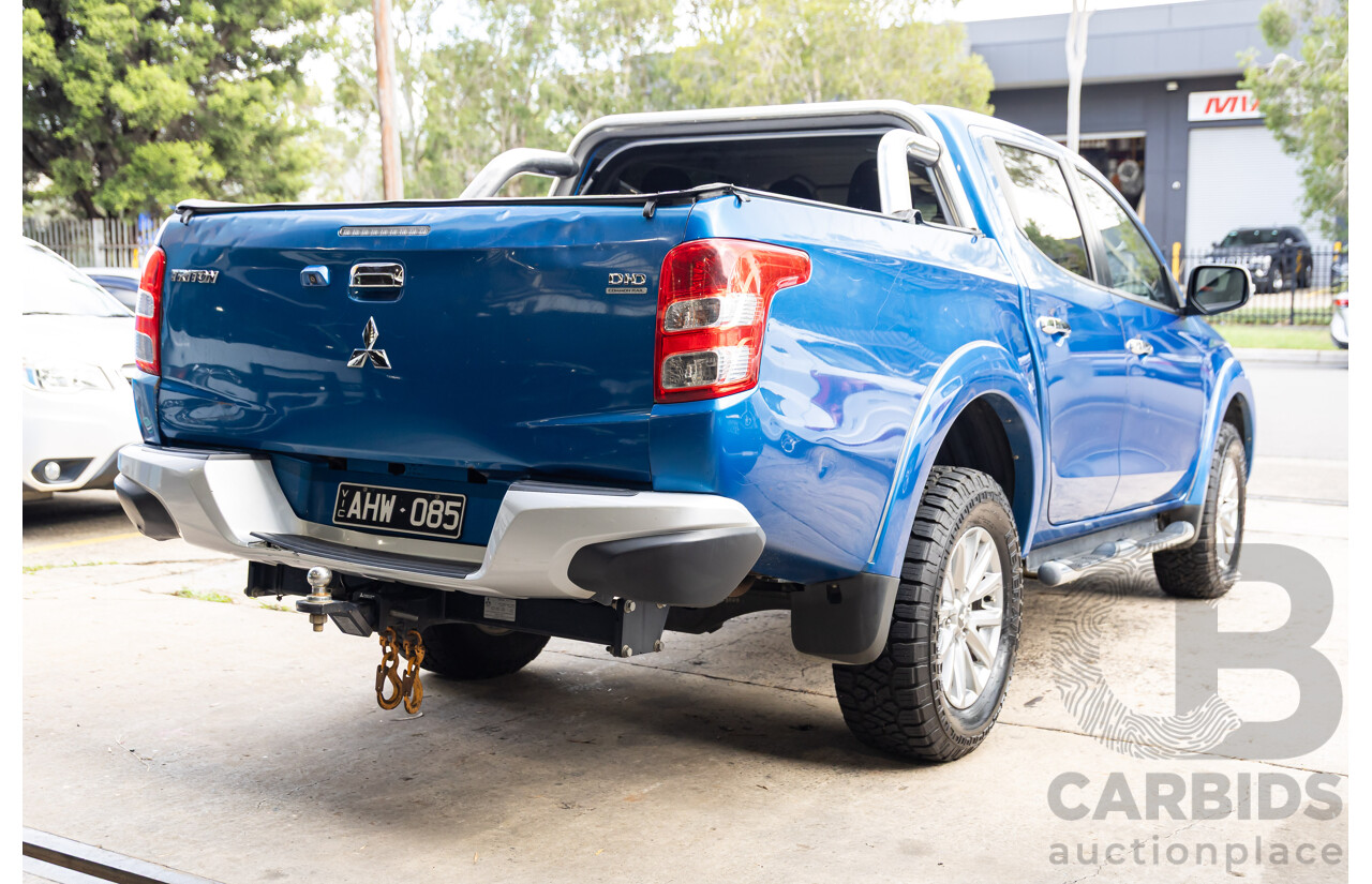 12/2015 Mitsubishi Triton GLS (4x4) MQ MY16 Dual Cab Utility Blue Turbo Diesel 2.4L