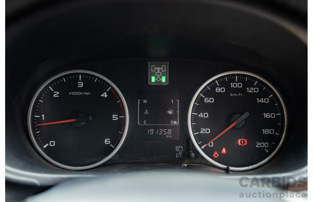 12/2015 Mitsubishi Triton GLS (4x4) MQ MY16 Dual Cab Utility Blue Turbo Diesel 2.4L