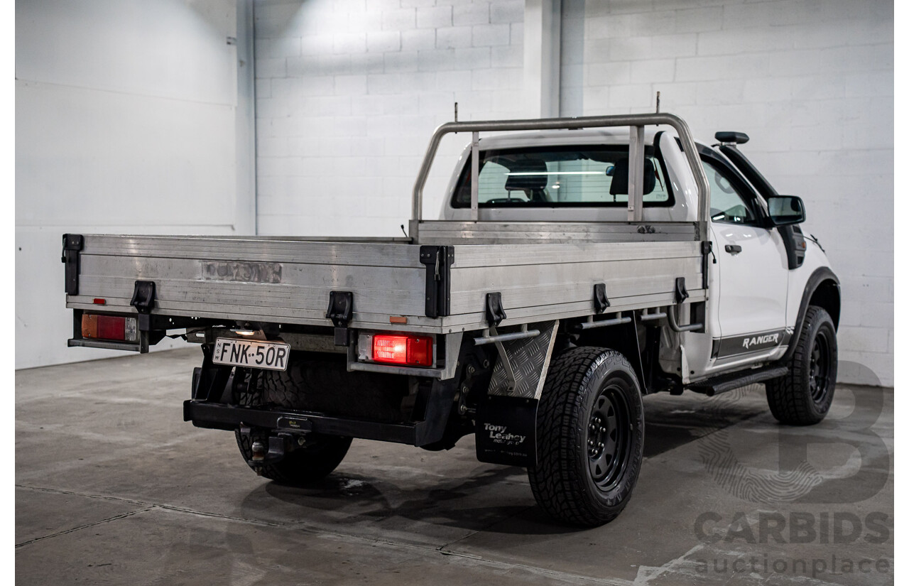 09/2016 Ford Ranger XL 3.2 (4x4) 4x4 PX MKII MY17 C/Chas Frozen White Turbo Diesel 3.2L