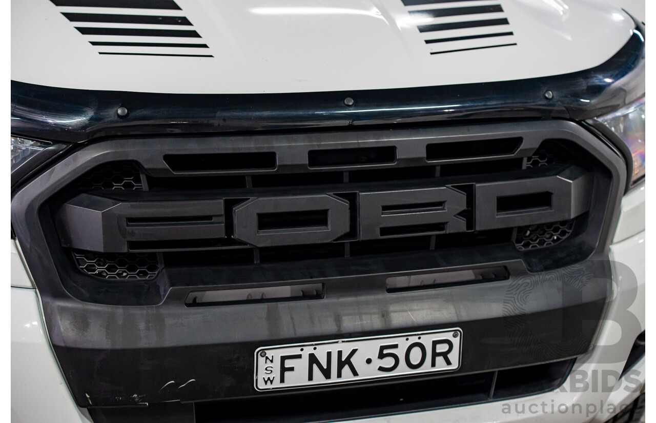 09/2016 Ford Ranger XL 3.2 (4x4) 4x4 PX MKII MY17 C/Chas Frozen White Turbo Diesel 3.2L