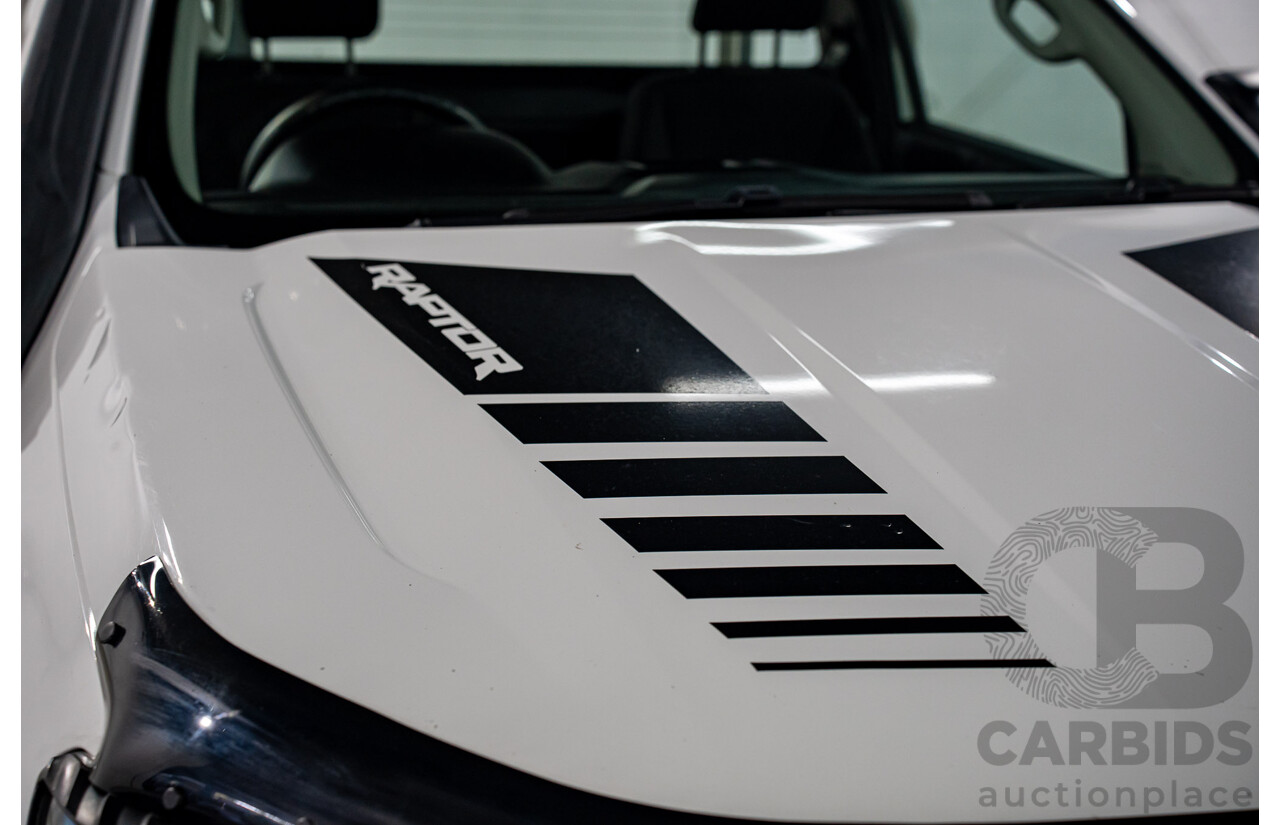 09/2016 Ford Ranger XL 3.2 (4x4) 4x4 PX MKII MY17 C/Chas Frozen White Turbo Diesel 3.2L