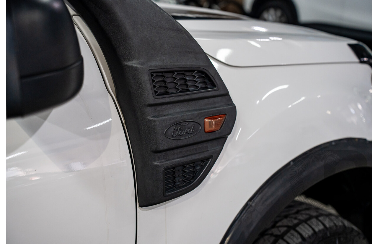 09/2016 Ford Ranger XL 3.2 (4x4) 4x4 PX MKII MY17 C/Chas Frozen White Turbo Diesel 3.2L