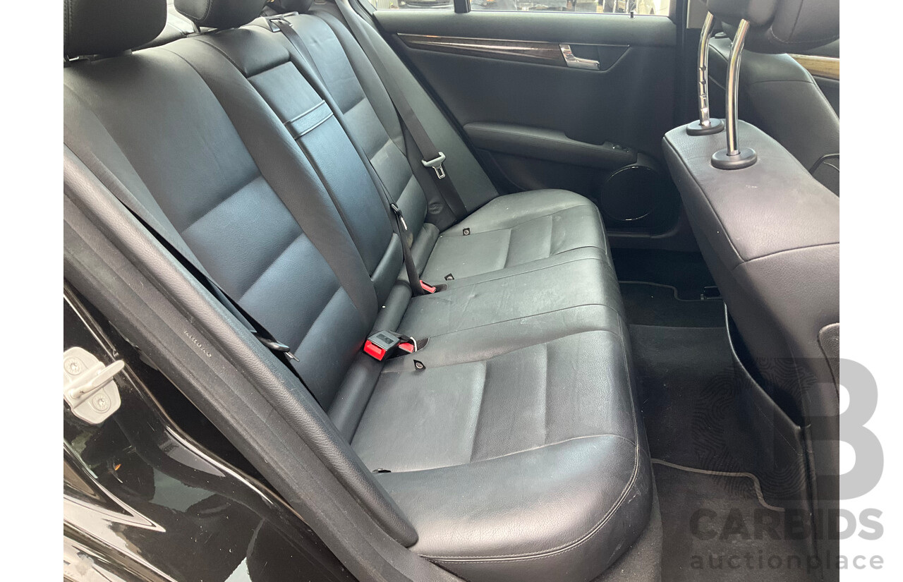 6/2009 Mercedes-Benz C320 CDI Avantgarde W204 4d Sedan Obsidian Black Turbo Diesel V6 3.0L