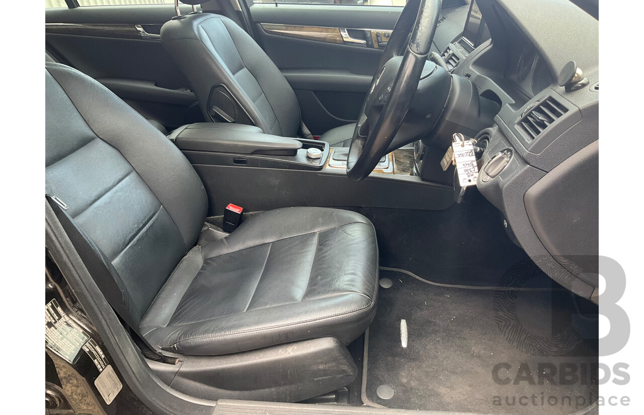 6/2009 Mercedes-Benz C320 CDI Avantgarde W204 4d Sedan Obsidian Black Turbo Diesel V6 3.0L