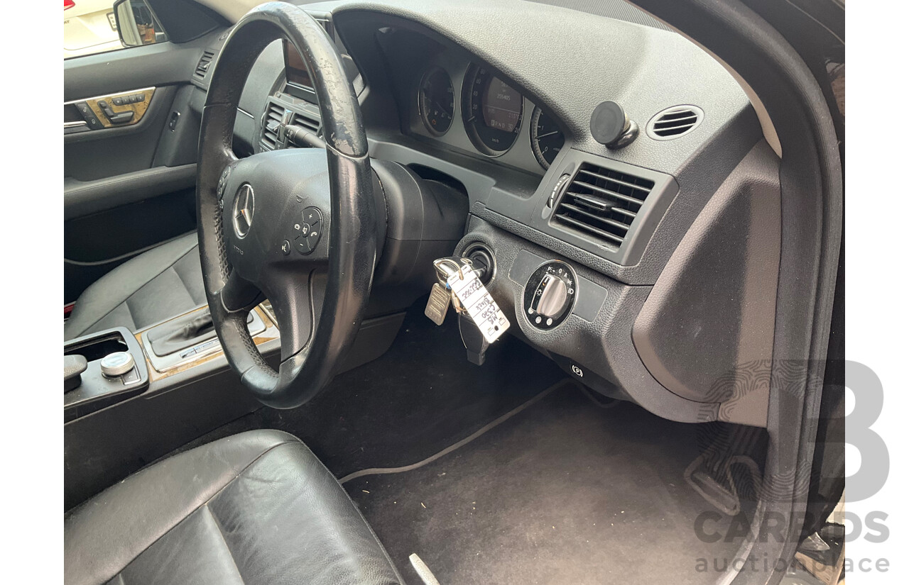 6/2009 Mercedes-Benz C320 CDI Avantgarde W204 4d Sedan Obsidian Black Turbo Diesel V6 3.0L