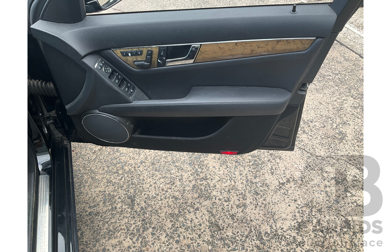 6/2009 Mercedes-Benz C320 CDI Avantgarde W204 4d Sedan Obsidian Black Turbo Diesel V6 3.0L