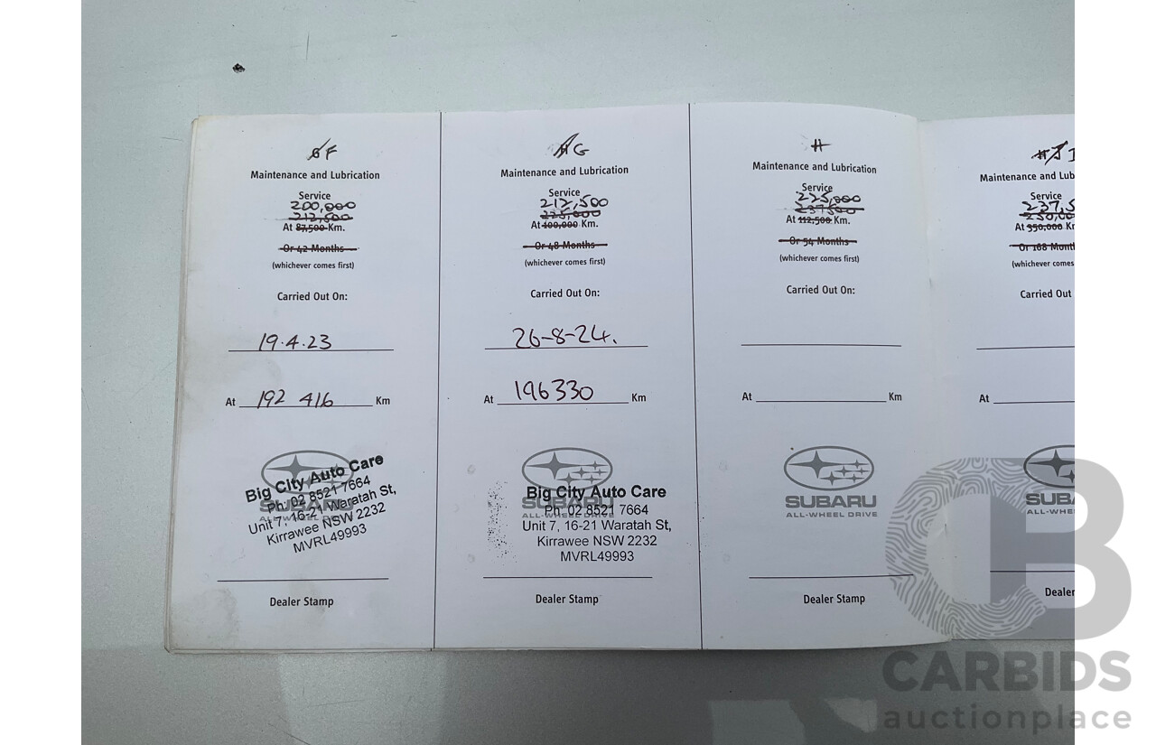 7/2006 Subaru Liberty 2.0R MY06 4d Sedan Silver 2.0L