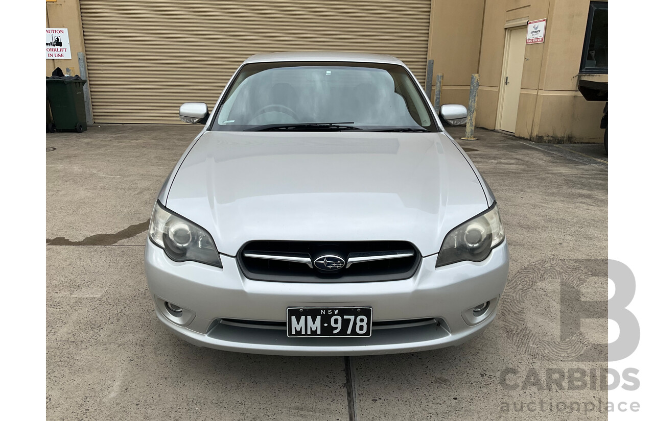 7/2006 Subaru Liberty 2.0R MY06 4d Sedan Silver 2.0L