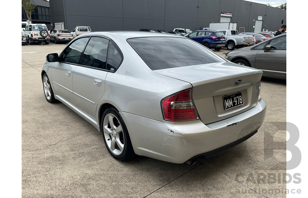 7/2006 Subaru Liberty 2.0R MY06 4d Sedan Silver 2.0L