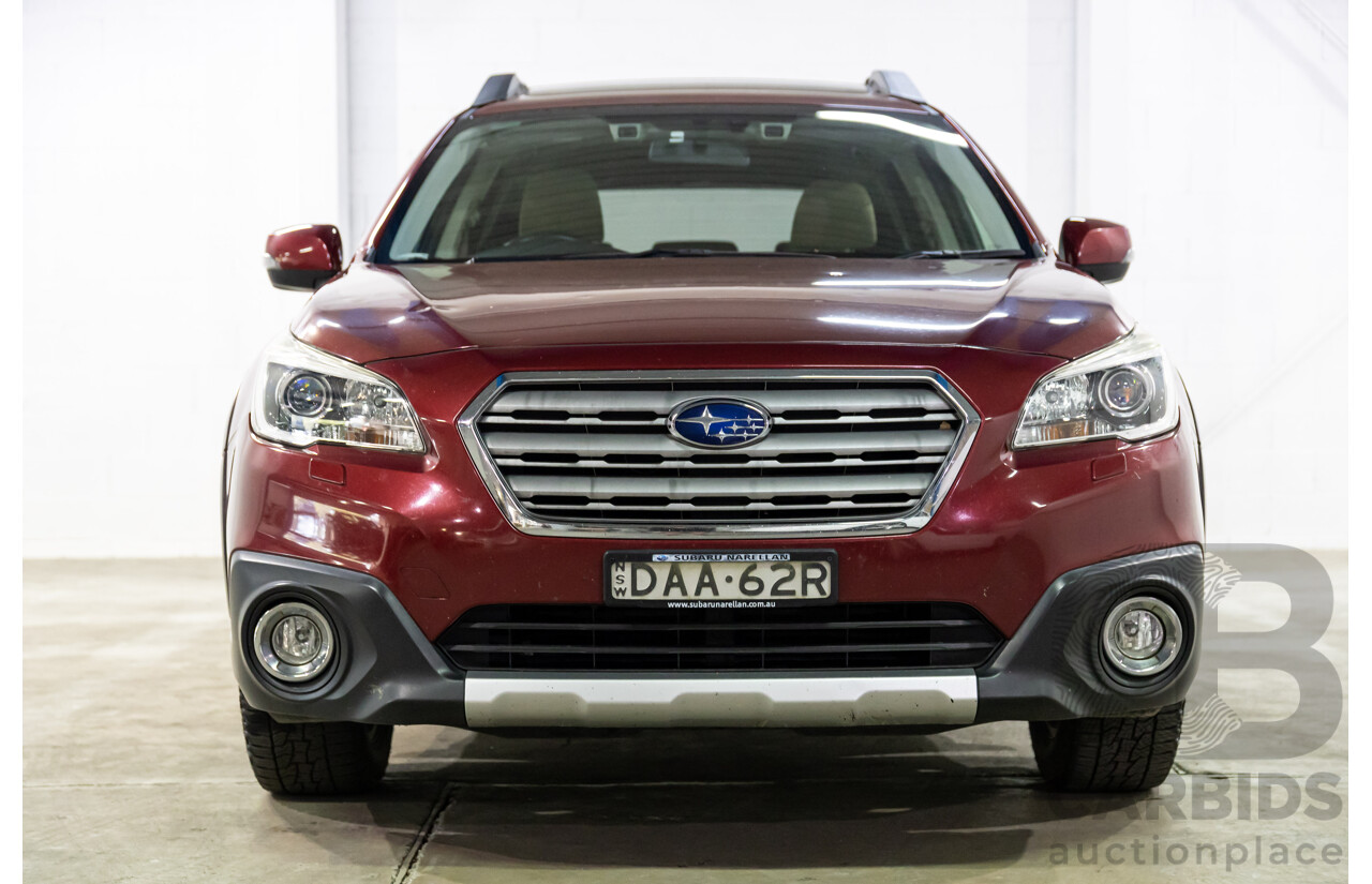 08/2015 Subaru Outback 3.6R (AWD) MY15 4D Wagon Venetian Red 3.6L