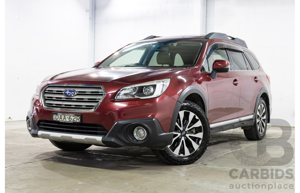 08/2015 Subaru Outback 3.6R (AWD) MY15 4D Wagon Venetian Red 3.6L