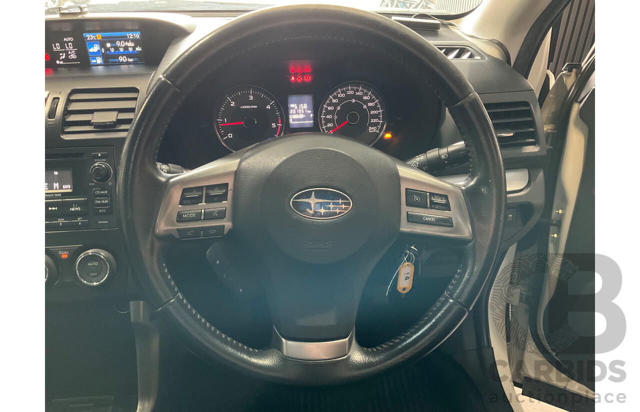 5/2013 Subaru Forester 2.0D MY13 4d Wagon White Turbo Diesel 2.0L