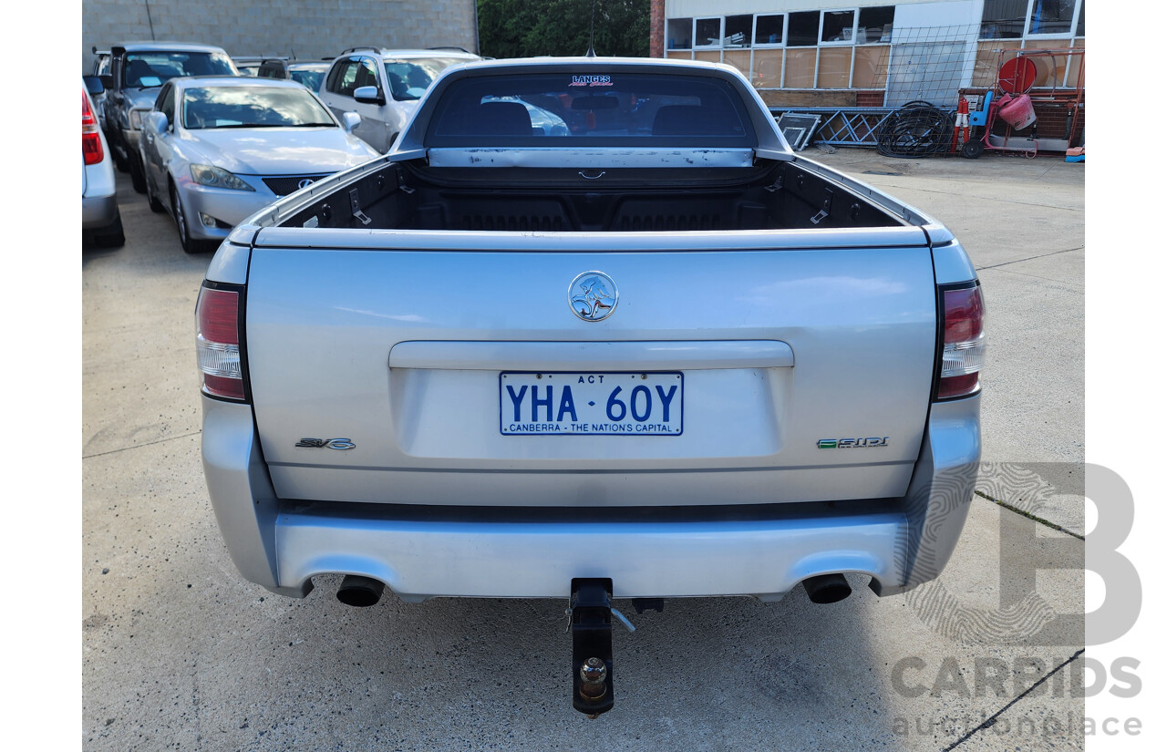 2/2010 Holden Commodore SV6 VE MY10 Utility Silver 3.6L