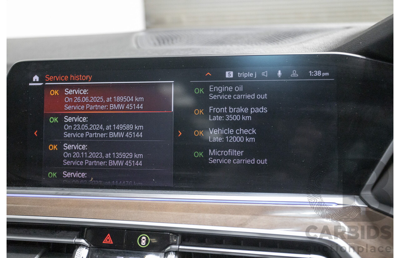 4/2019 BMW X5 xDrive 30d M Sport (AWD) G05 MY19 4D Wagon Carbon Black Metallic Turbo Diesel 3.0L