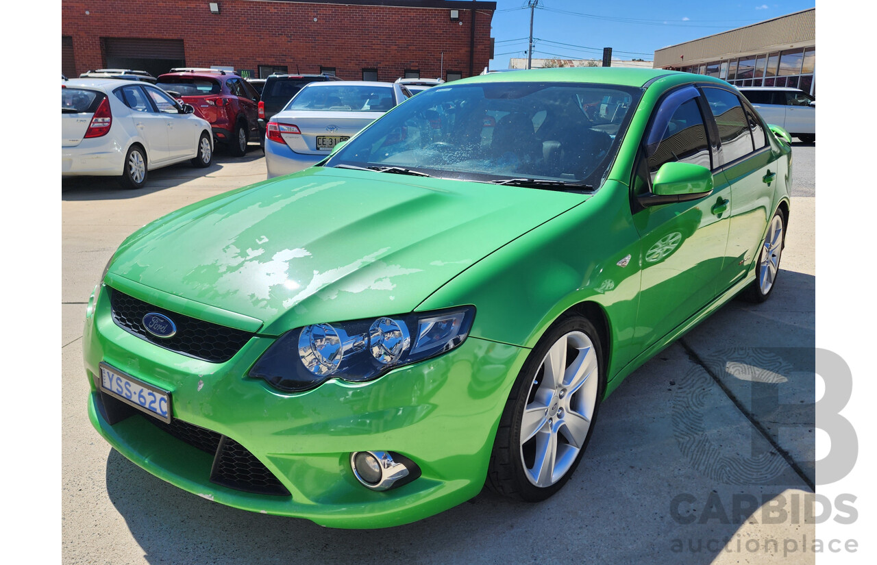 8/2009 Ford Falcon XR8 FG 4d Sedan Green 5.4L
