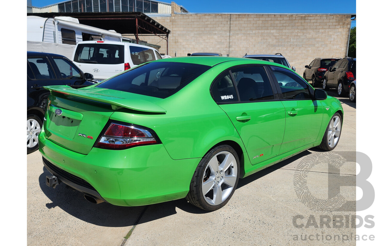 8/2009 Ford Falcon XR8 FG 4d Sedan Green 5.4L