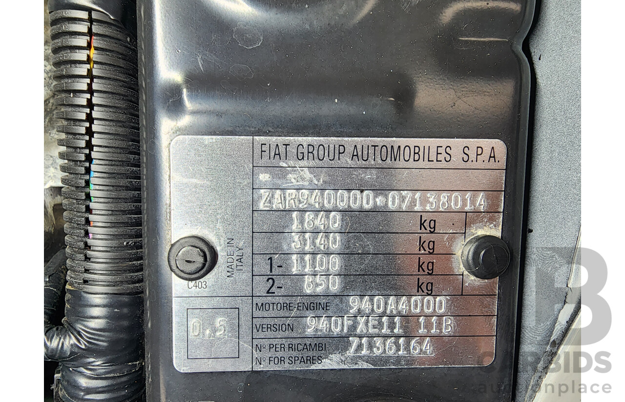 5/2012 Alfa Romeo Giulietta 2.0 Jtd-M  5d Hatchback White 2.0L