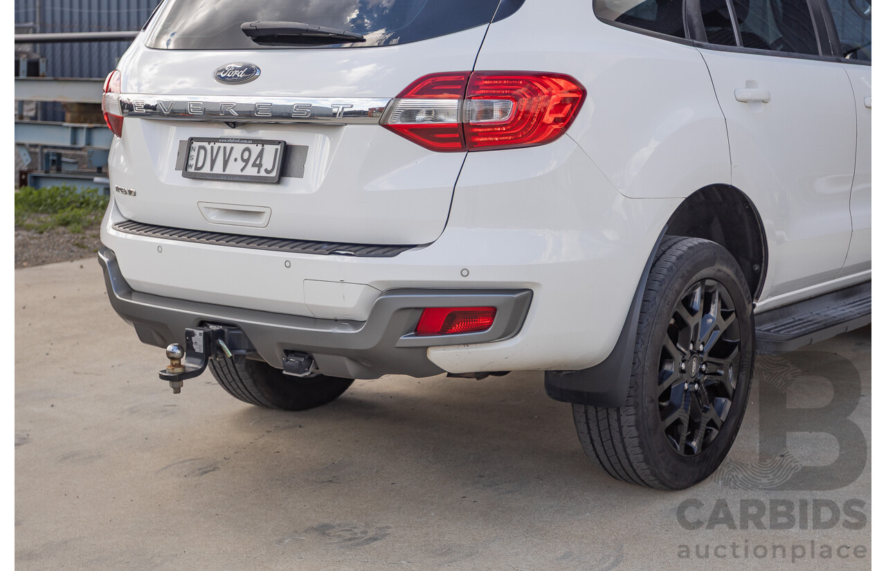 08/2018 Ford Everest Trend  UA II MY19 4D Wagon White Twin Turbo Diesel 2.0L - 7 Seats