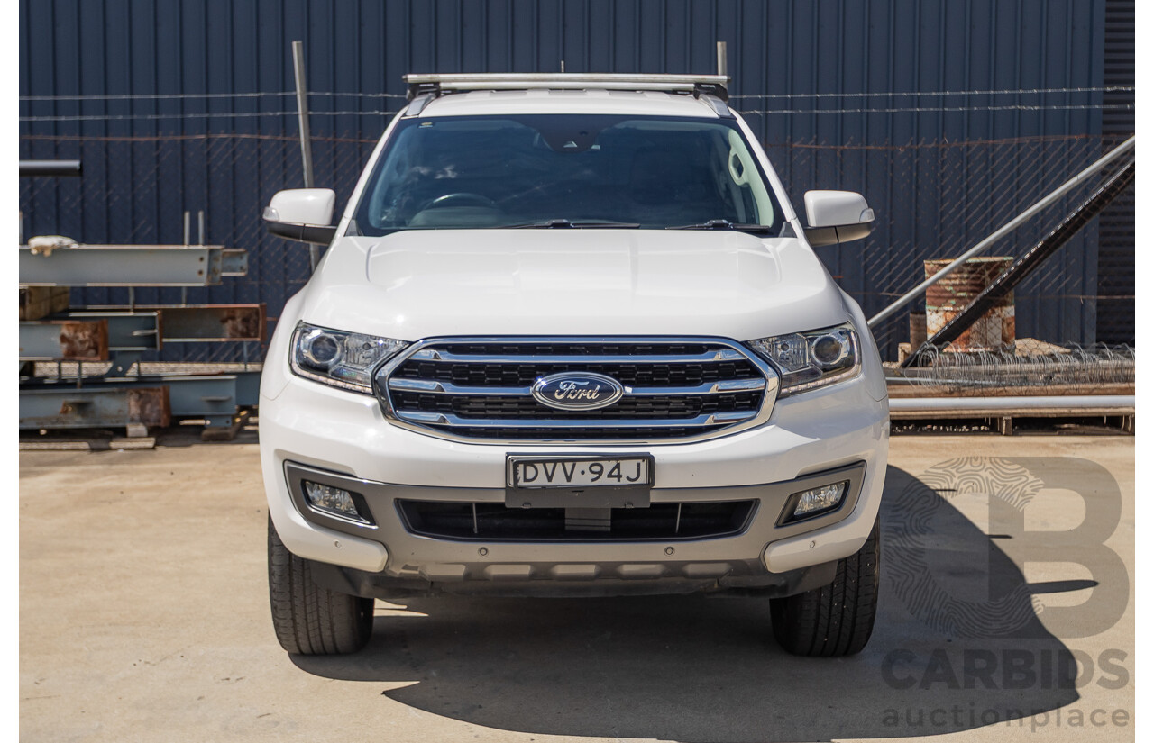 08/2018 Ford Everest Trend  UA II MY19 4D Wagon White Twin Turbo Diesel 2.0L - 7 Seats