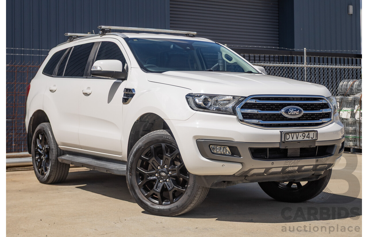 08/2018 Ford Everest Trend  UA II MY19 4D Wagon White Twin Turbo Diesel 2.0L - 7 Seats