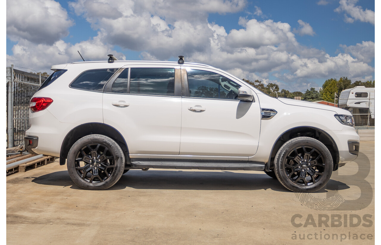08/2018 Ford Everest Trend  UA II MY19 4D Wagon White Twin Turbo Diesel 2.0L - 7 Seats