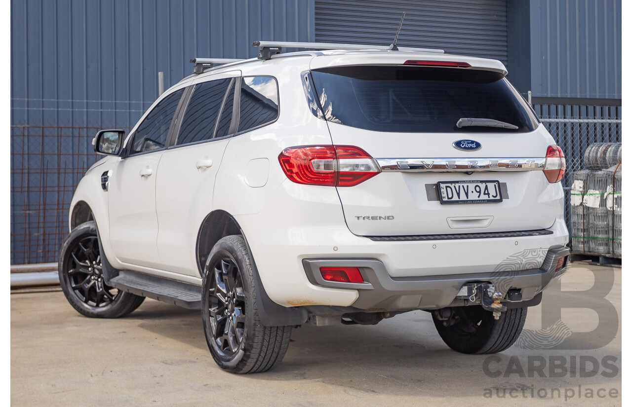 08/2018 Ford Everest Trend  UA II MY19 4D Wagon White Twin Turbo Diesel 2.0L - 7 Seats