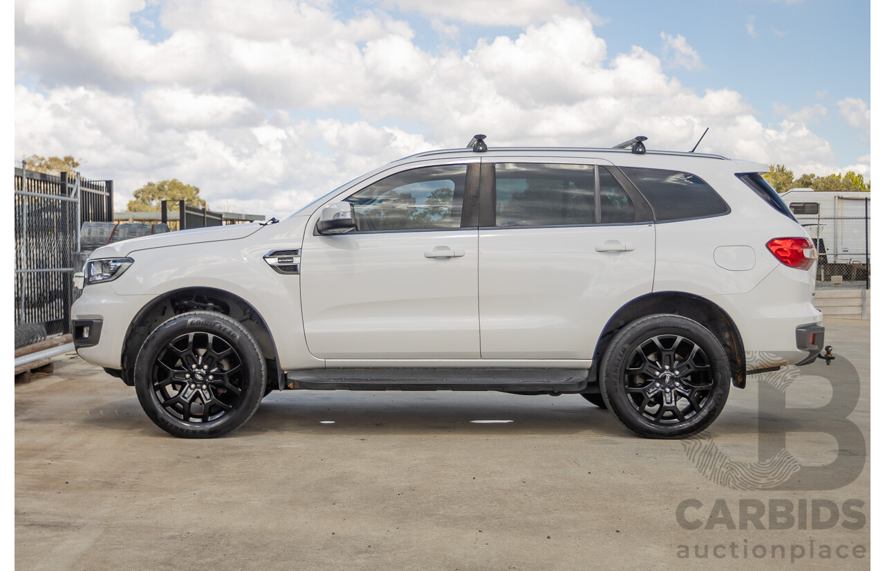 08/2018 Ford Everest Trend  UA II MY19 4D Wagon White Twin Turbo Diesel 2.0L - 7 Seats