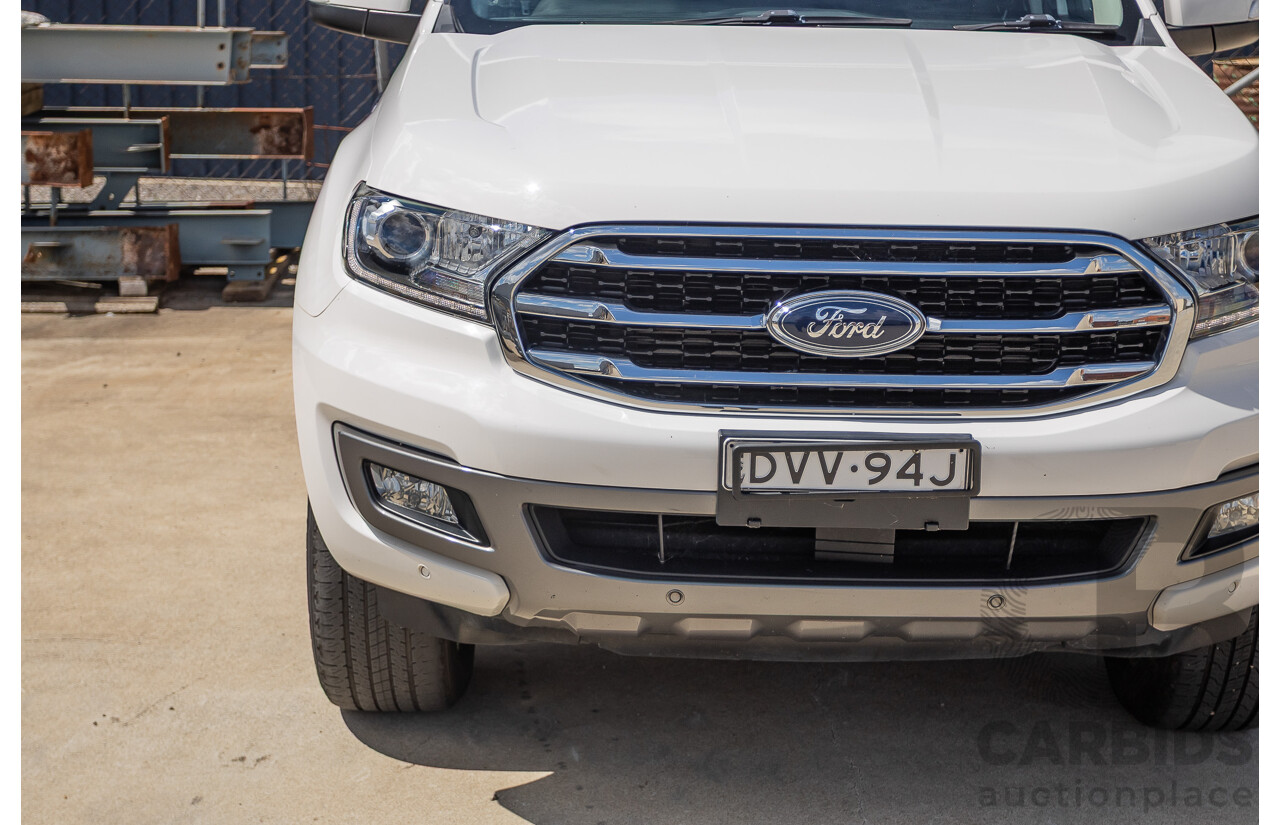 08/2018 Ford Everest Trend  UA II MY19 4D Wagon White Twin Turbo Diesel 2.0L - 7 Seats