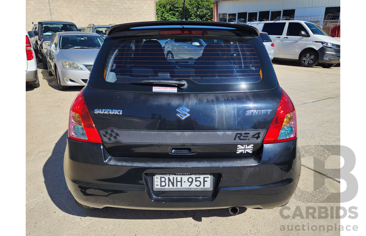 2/2010 Suzuki Swift RE.4 EZ MY07 UPDATE 5d Hatchback Black 1.5L