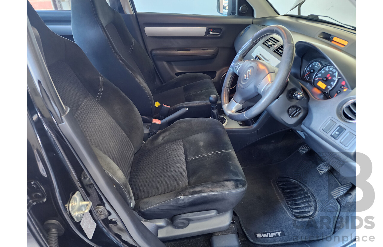 2/2010 Suzuki Swift RE.4 EZ MY07 UPDATE 5d Hatchback Black 1.5L