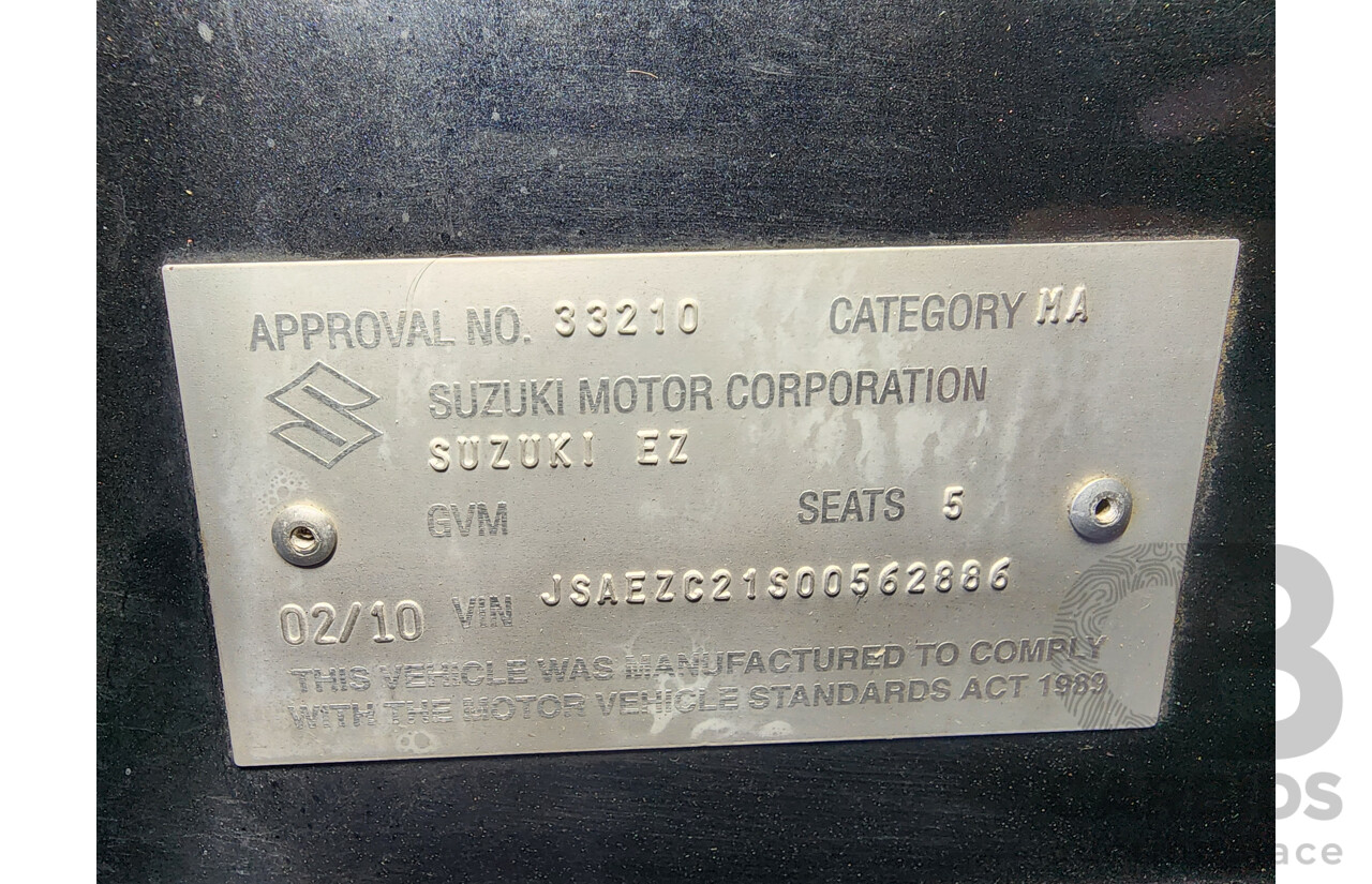 2/2010 Suzuki Swift RE.4 EZ MY07 UPDATE 5d Hatchback Black 1.5L