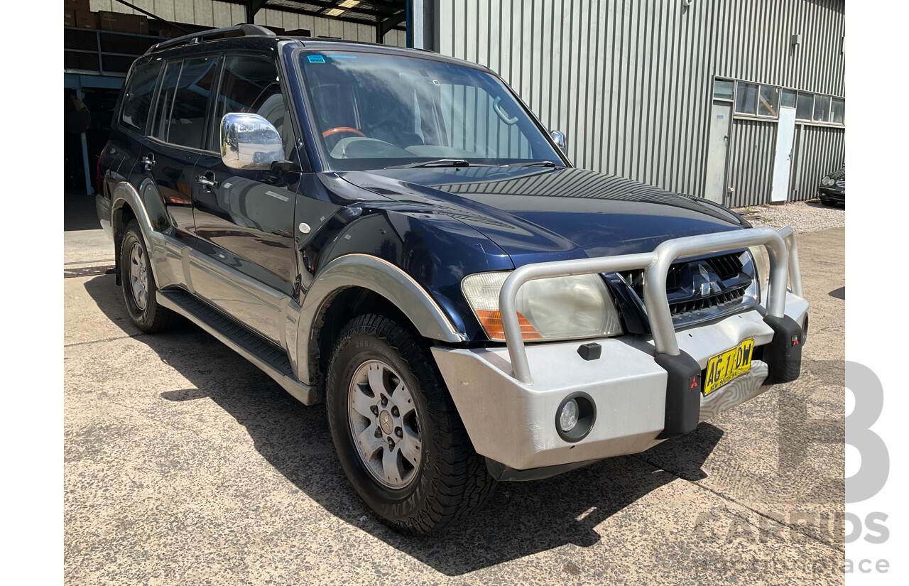 5/2003 Mitsubishi Pajero Exceed LWB Sports Mode (4x4) NP 4d Wagon Blue V6 3.5L - 7 Seater