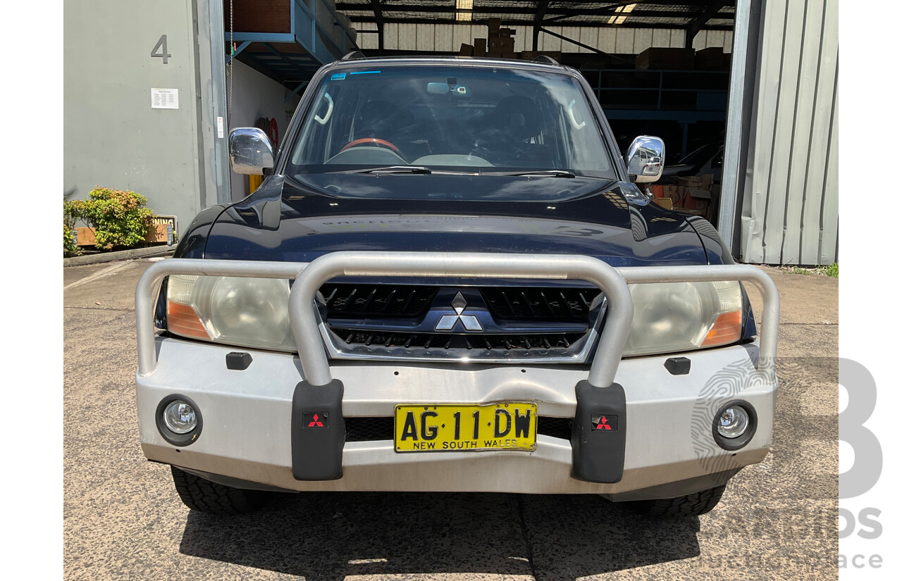 5/2003 Mitsubishi Pajero Exceed LWB Sports Mode (4x4) NP 4d Wagon Blue V6 3.5L - 7 Seater