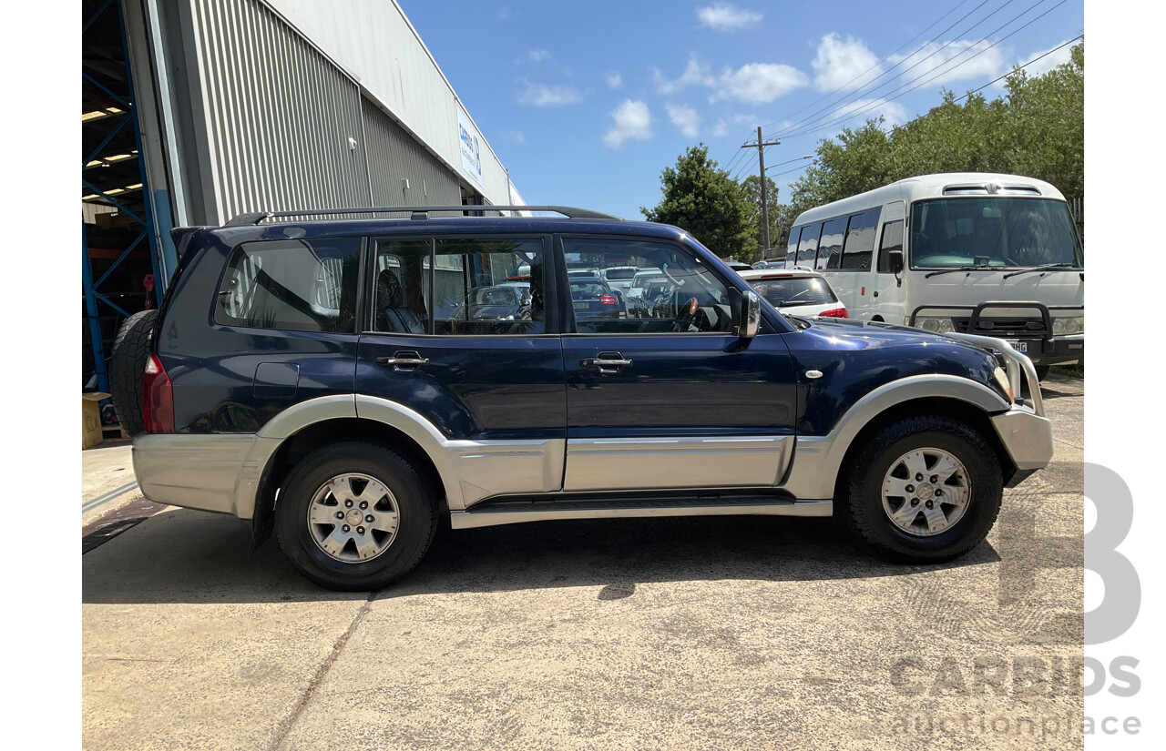 5/2003 Mitsubishi Pajero Exceed LWB Sports Mode (4x4) NP 4d Wagon Blue V6 3.5L - 7 Seater