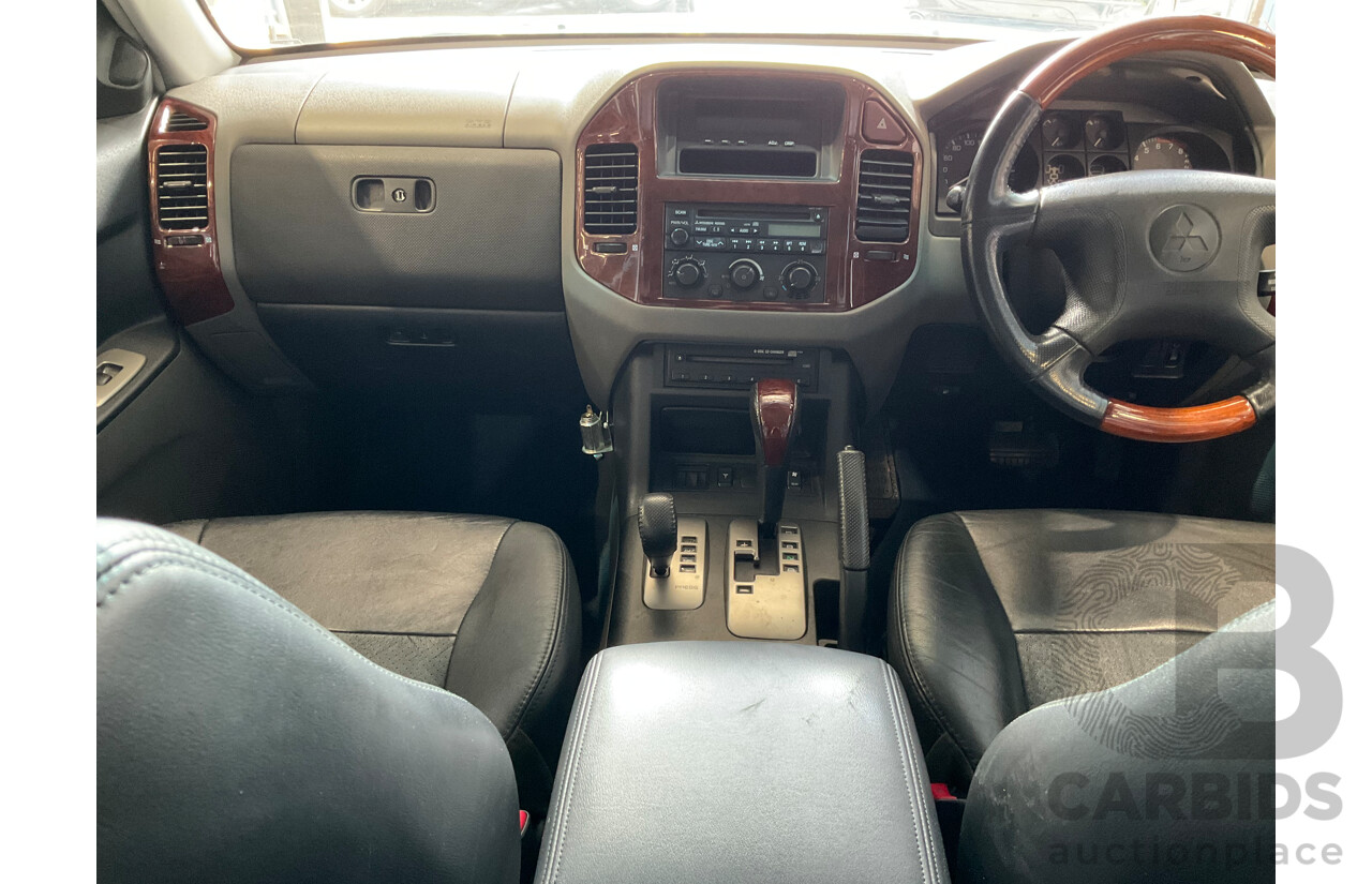 5/2003 Mitsubishi Pajero Exceed LWB Sports Mode (4x4) NP 4d Wagon Blue V6 3.5L - 7 Seater
