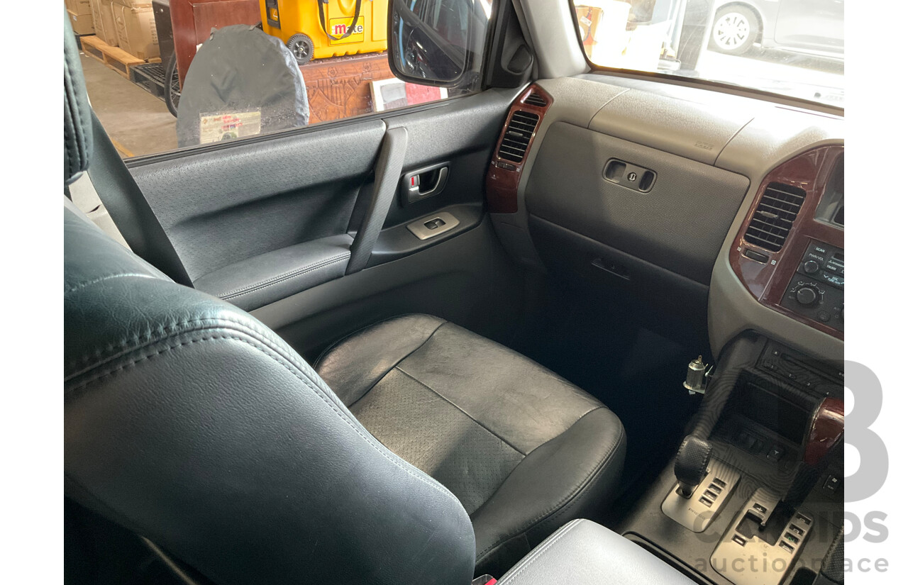 5/2003 Mitsubishi Pajero Exceed LWB Sports Mode (4x4) NP 4d Wagon Blue V6 3.5L - 7 Seater