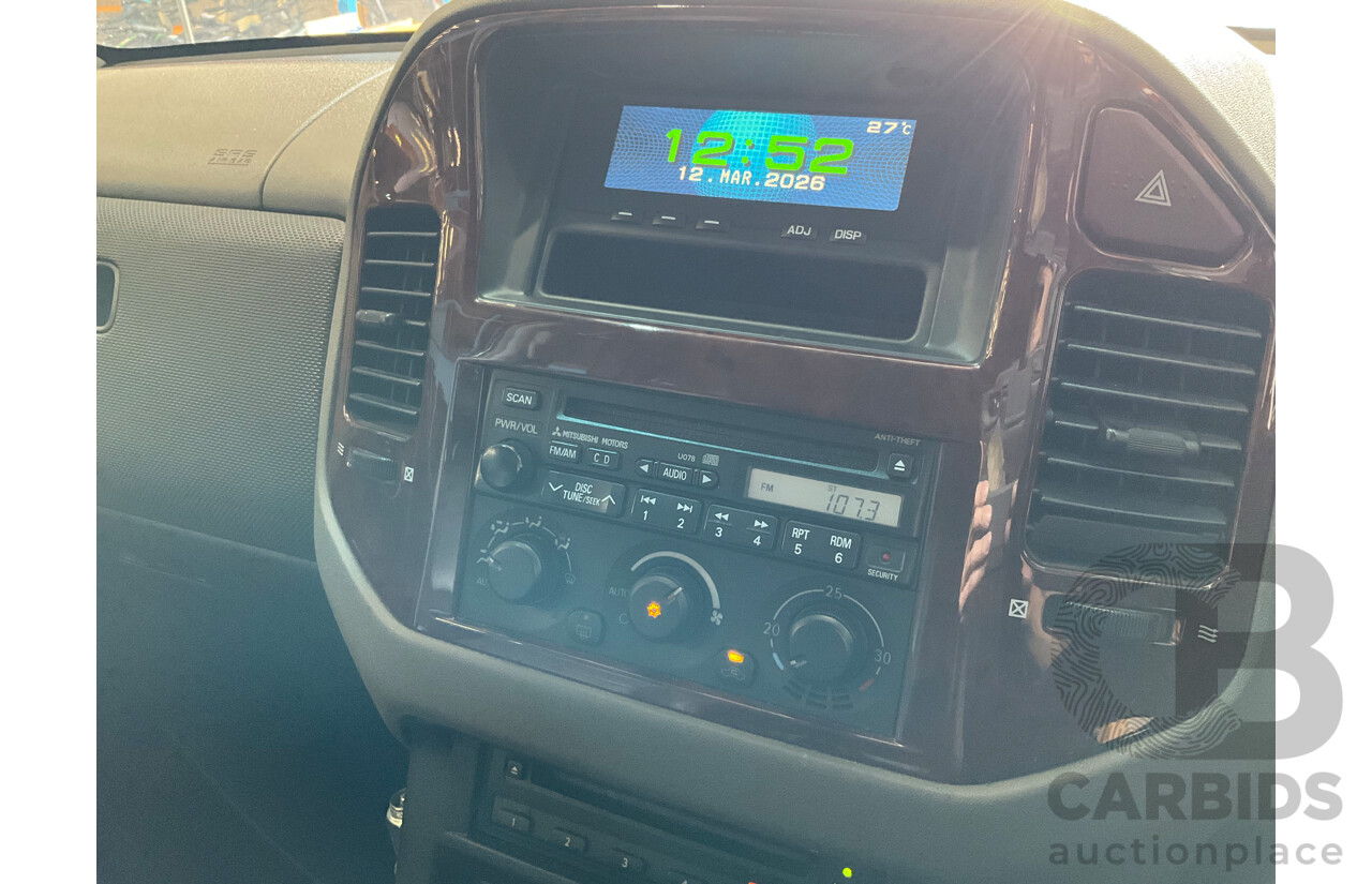 5/2003 Mitsubishi Pajero Exceed LWB Sports Mode (4x4) NP 4d Wagon Blue V6 3.5L - 7 Seater