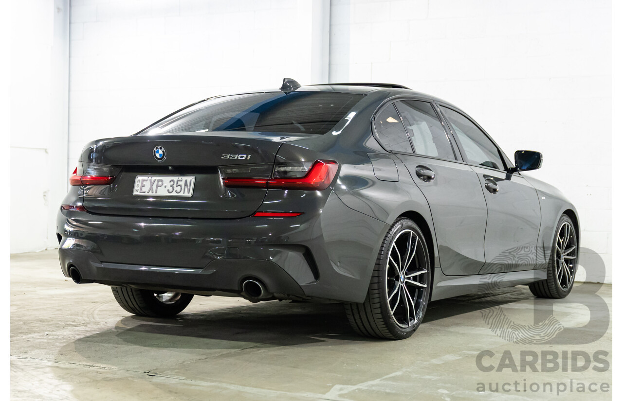 11/2019 BMW 330i M Sport (RWD) G20 MY19 4d Sedan Dravit Grey Metallic Turbo 2.0L