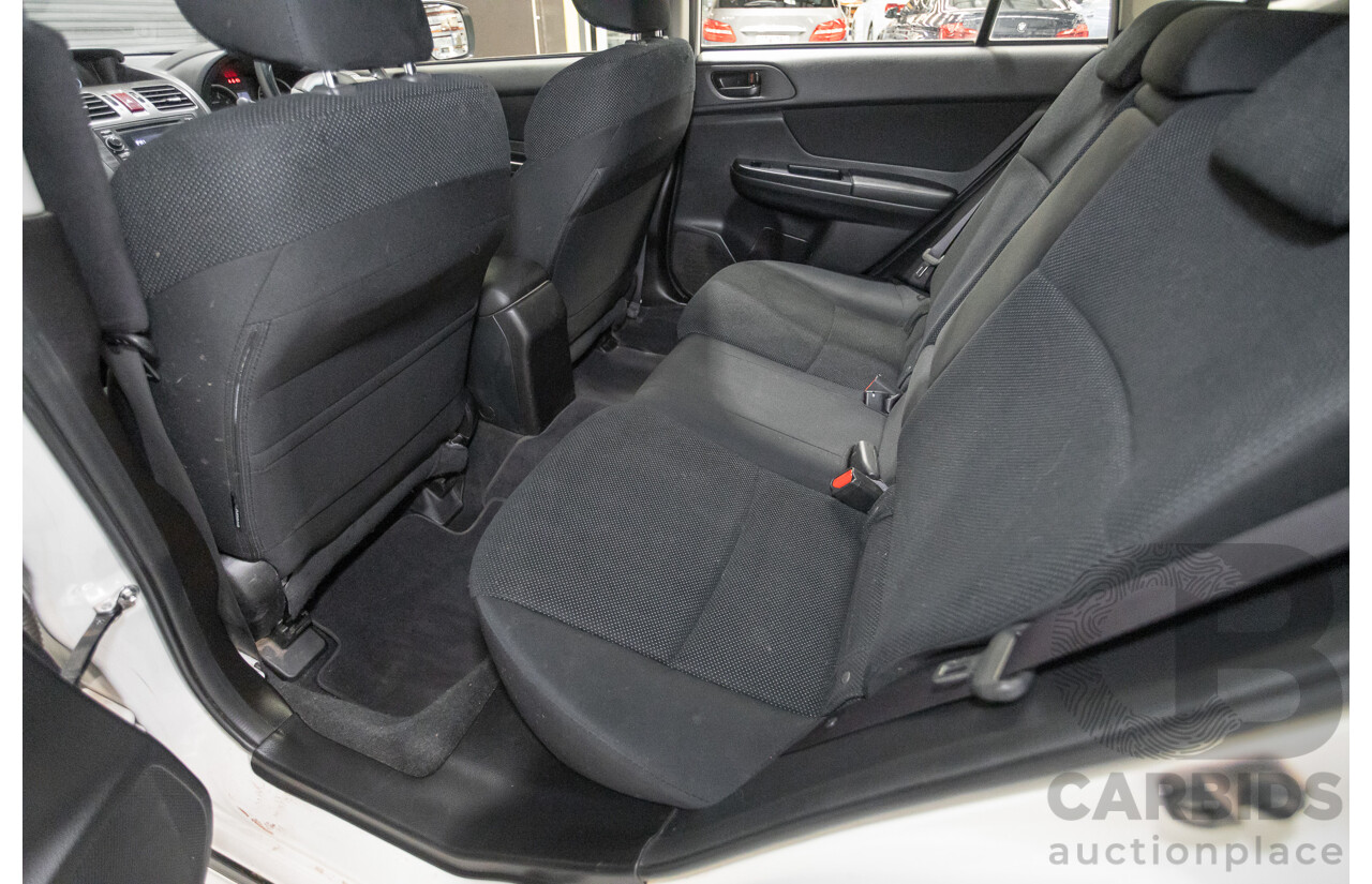 2/2015 Subaru XV 2.0i (AWD) MY14 4D Wagon Satin White 2.0L