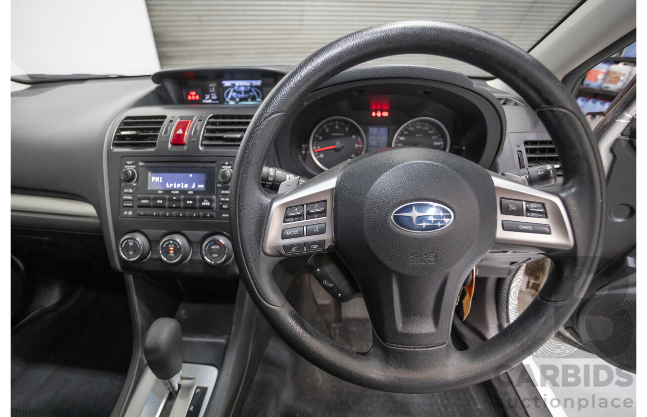 2/2015 Subaru XV 2.0i (AWD) MY14 4D Wagon Satin White 2.0L