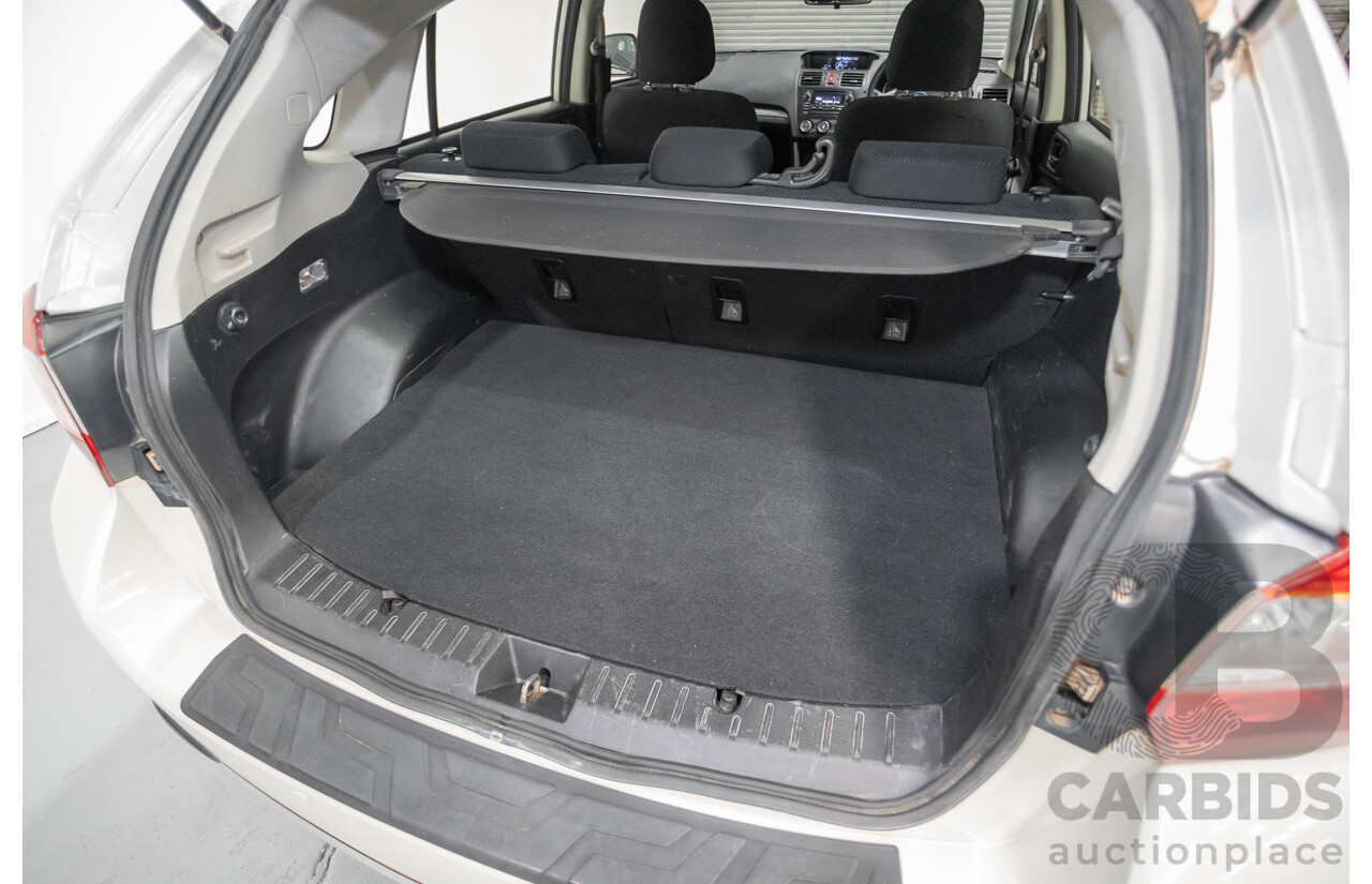 2/2015 Subaru XV 2.0i (AWD) MY14 4D Wagon Satin White 2.0L