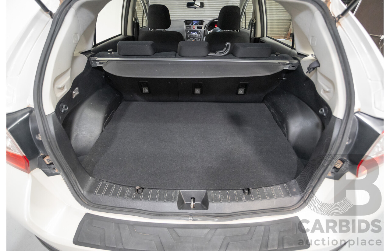 2/2015 Subaru XV 2.0i (AWD) MY14 4D Wagon Satin White 2.0L