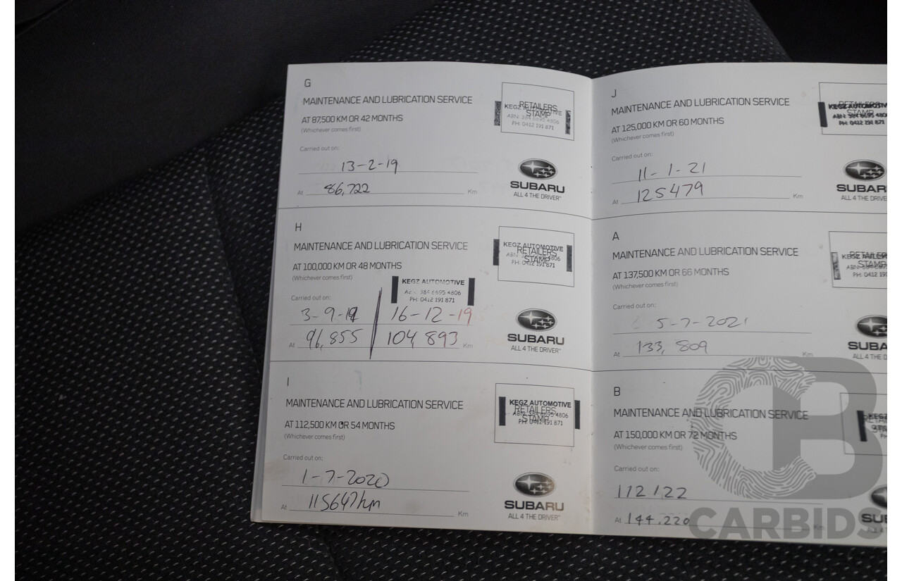 2/2015 Subaru XV 2.0i (AWD) MY14 4D Wagon Satin White 2.0L