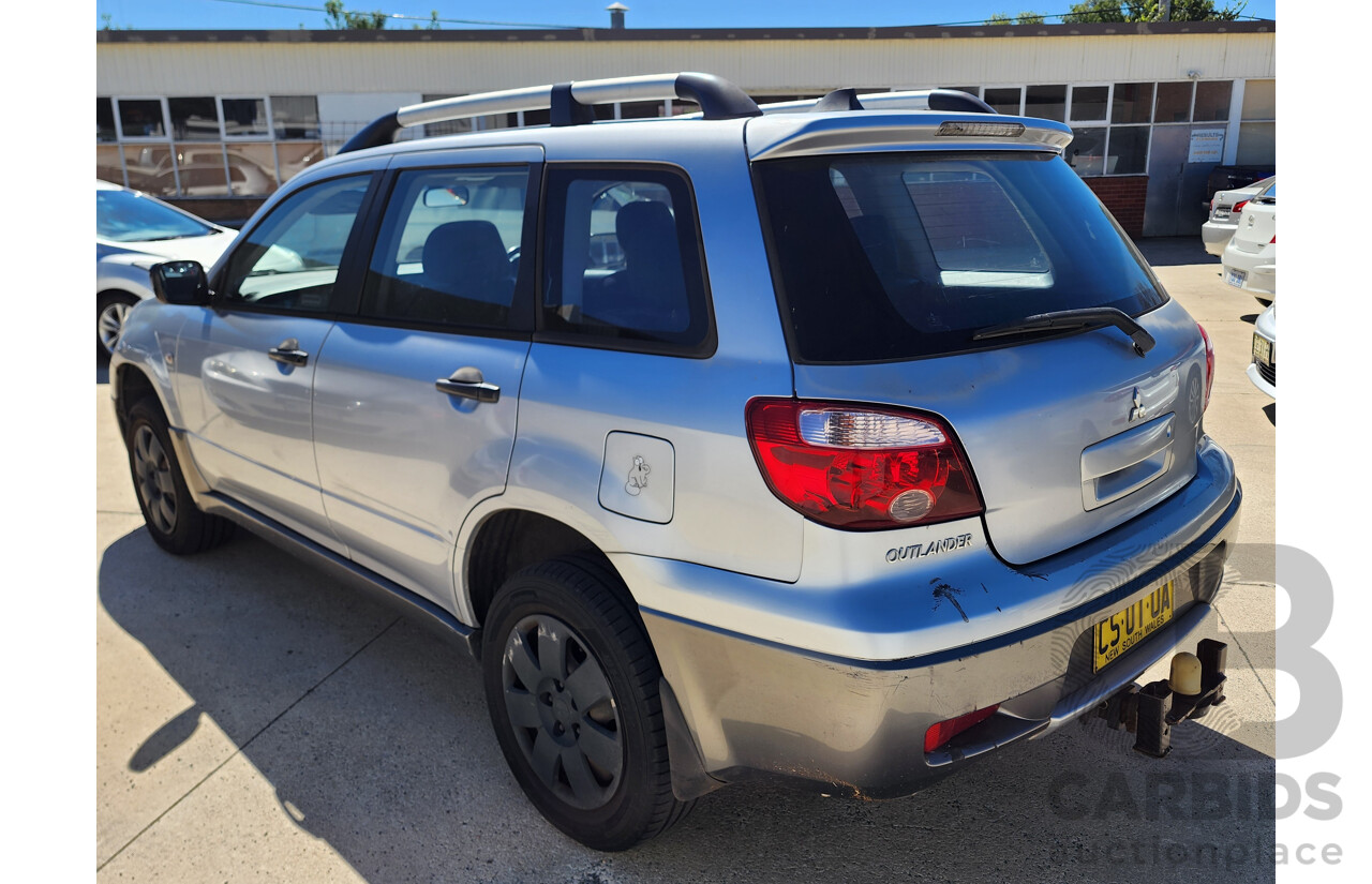 5/2005 Mitsubishi Outlander LS ZF 4d Wagon Silver 2.4L