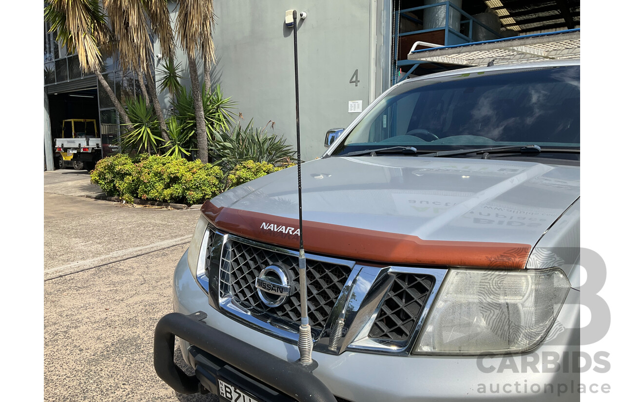 8/2011 Nissan Navara ST-X 550 (4x4) D40 7sp Dual Cab Utility Silver Turbo Diesel V6 3.0L