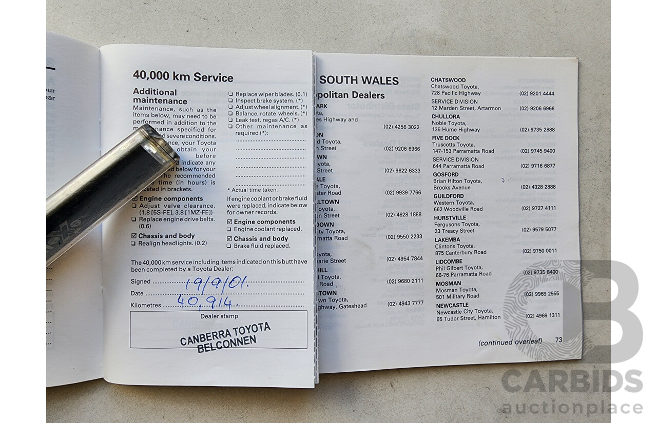 12/1998 Toyota Camry CSi SXV20R 4d Sedan Silver 2.2L