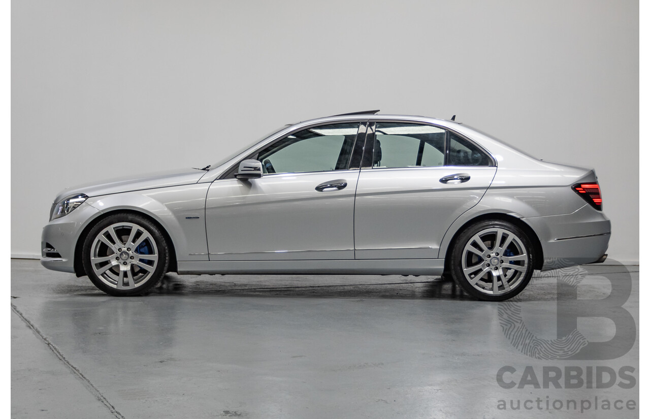 1/2012 Mercedes-Benz C250 Avantgarde BE W204 MY11 4D Sedan Iridium Silver Metallic Turbo 1.8L