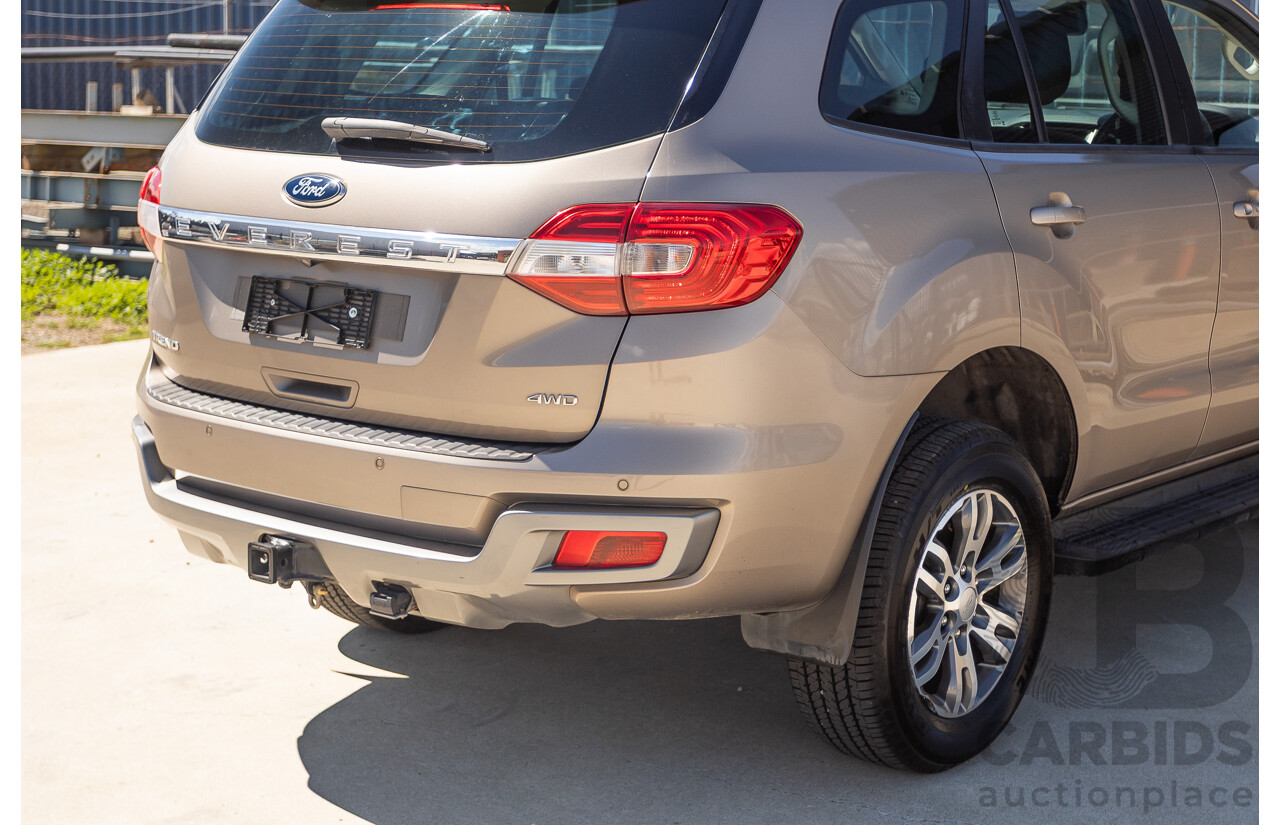 07/2018 Ford Everest Trend (4WD) UA II MY19 4D Wagon Diffused Silver Metallic Twin Turbo Diesel 2.0L - 7 Seats